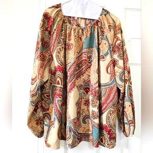 PLUS SIZE Boho Blouse